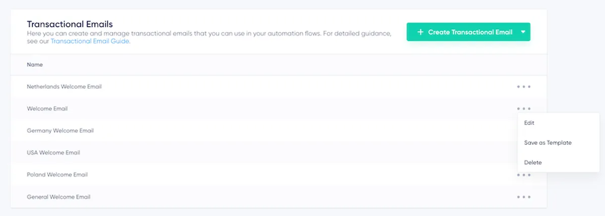 Transactional Emails Overview