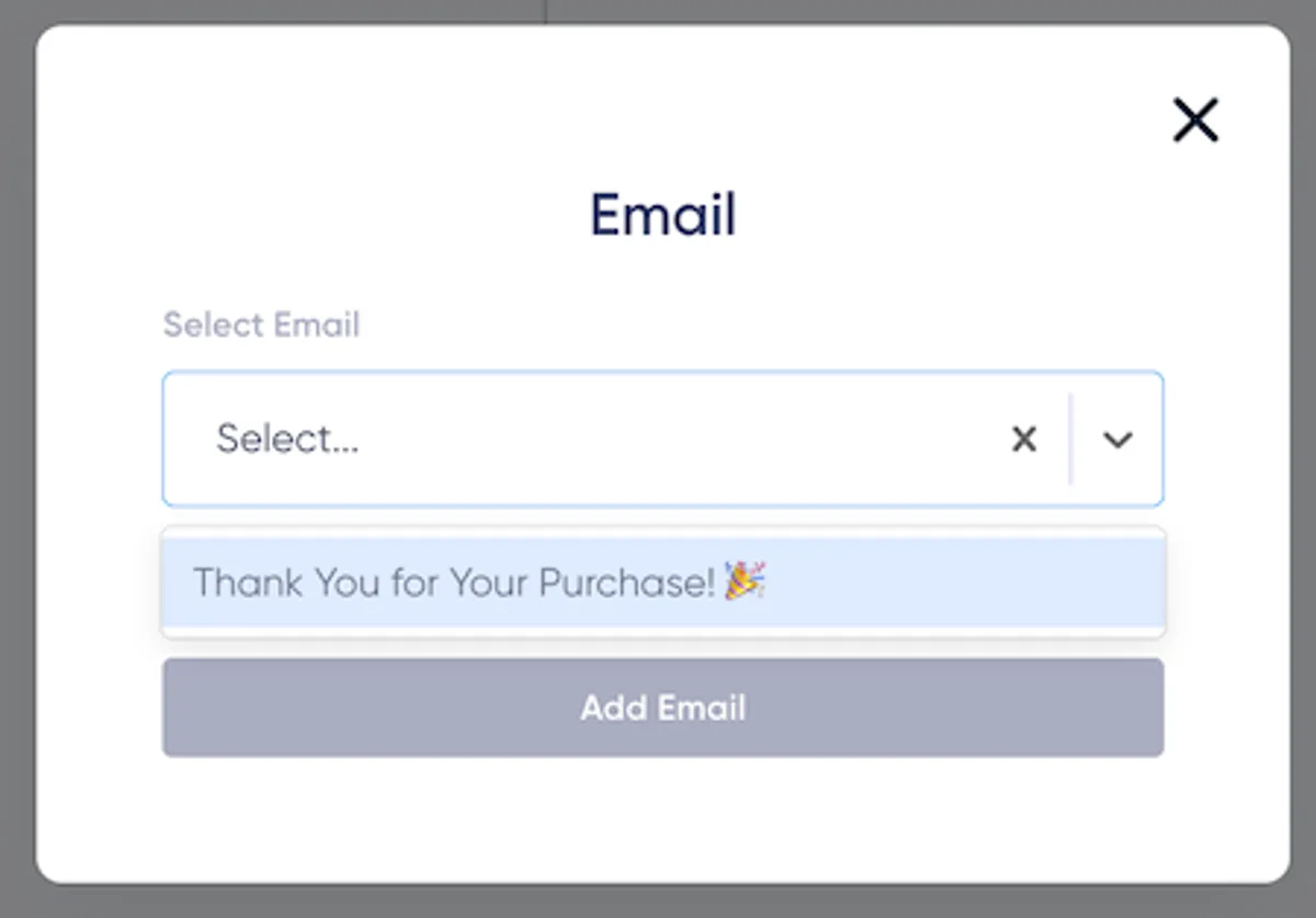 Use the transactional email in an automation flow