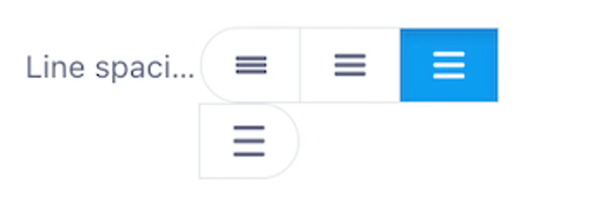Choose the Line Spacing
