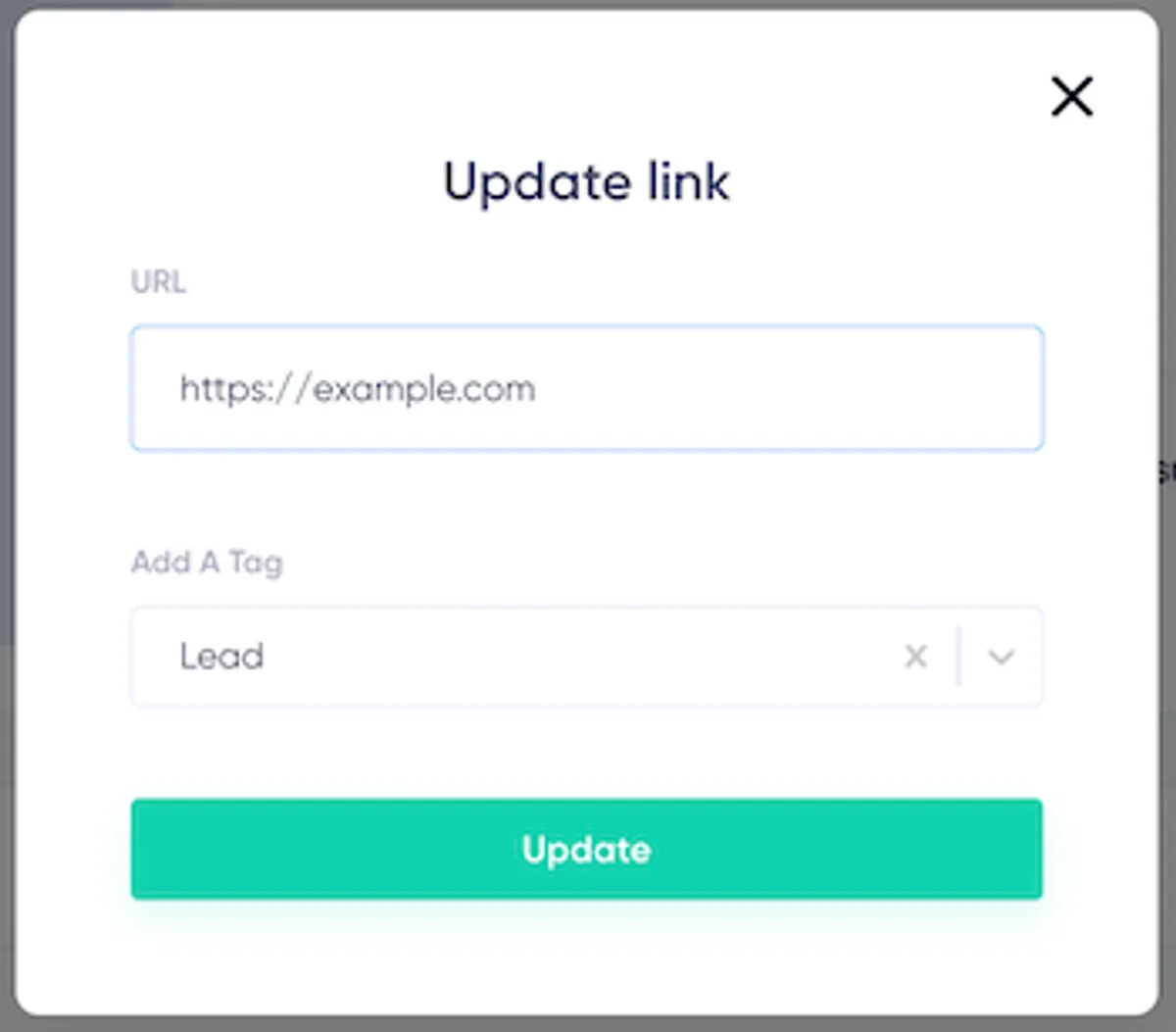 Update a campaign link