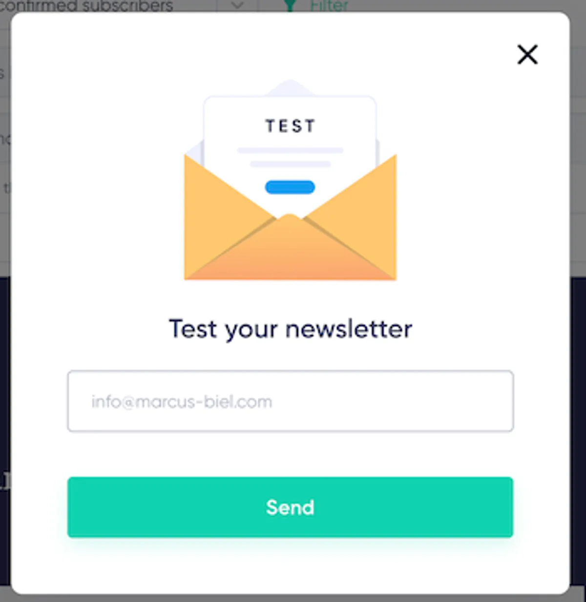 Send Test Email Campaign
