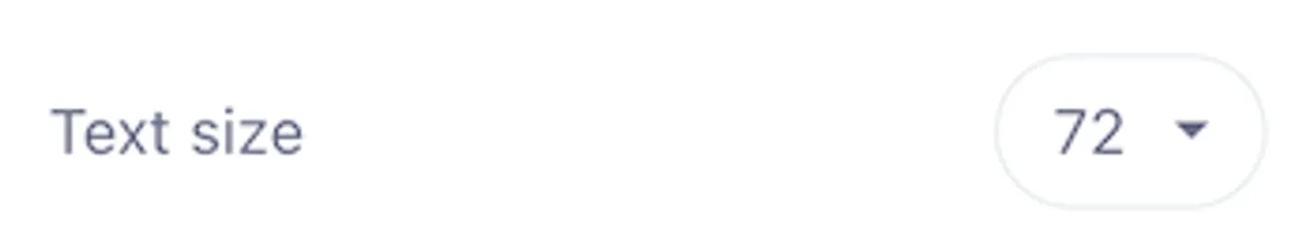 Info Area Text Size