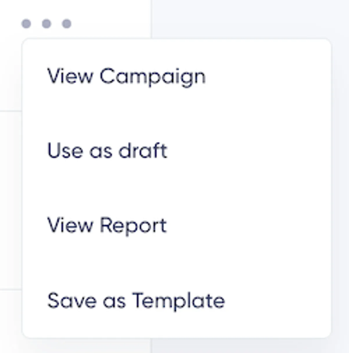 Save Campaign as Template