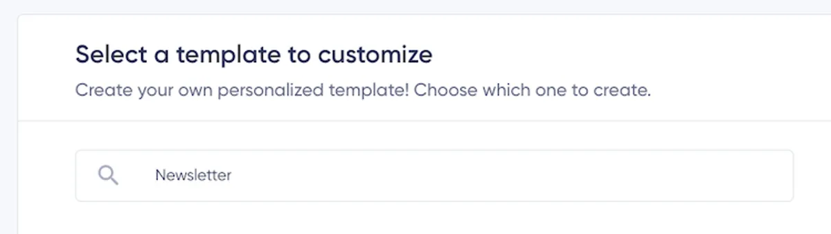 Search Template
