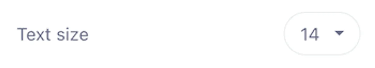 Footer Text Size