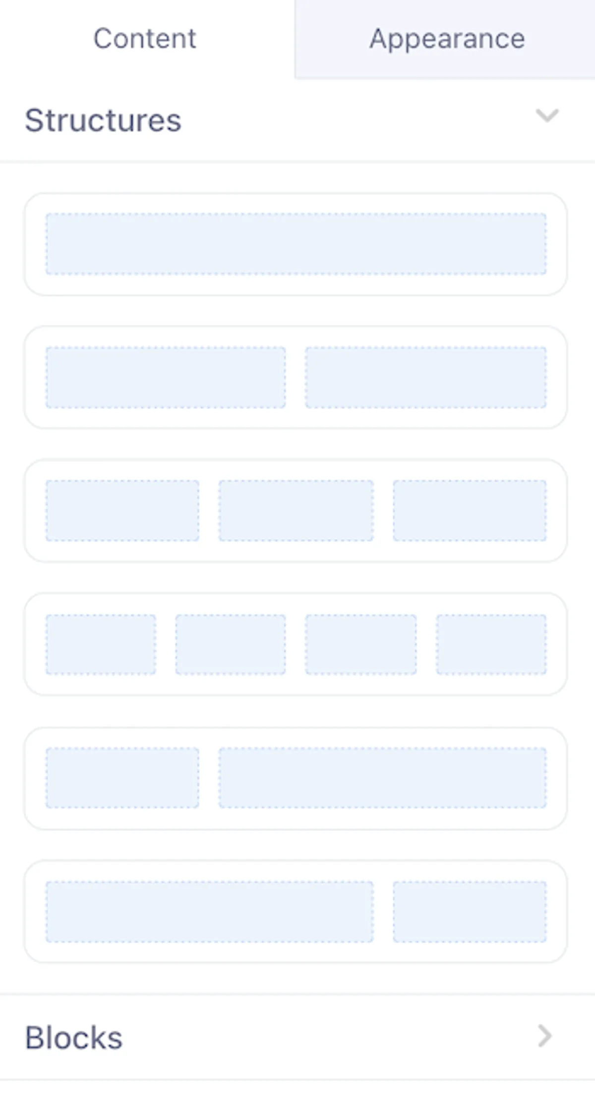 Settings Area - Structures