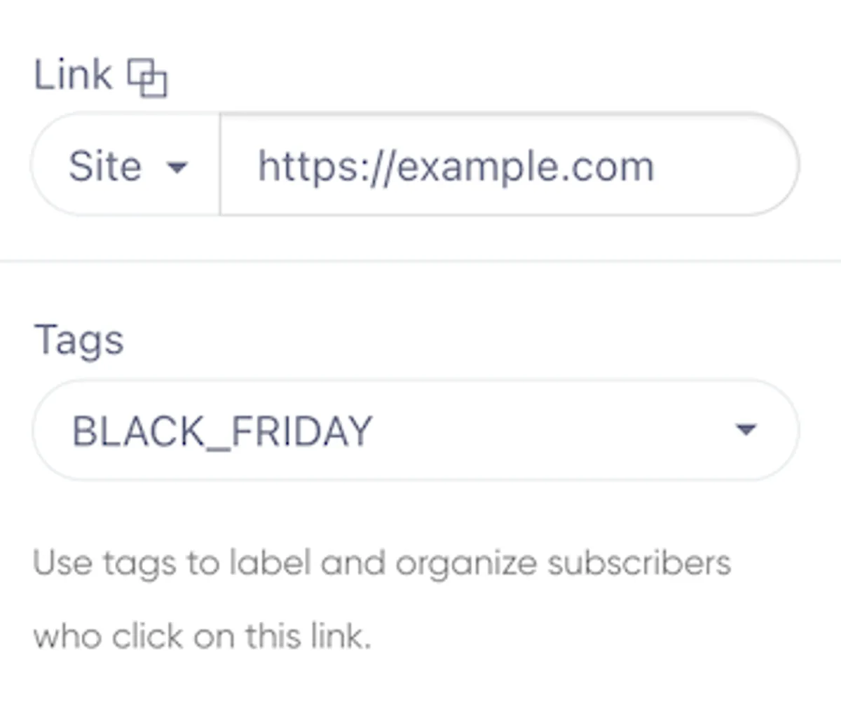 Add Link and Tag