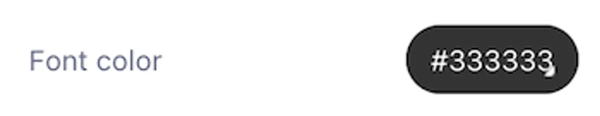 Content Font Color