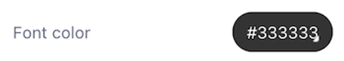 Footer Font Color