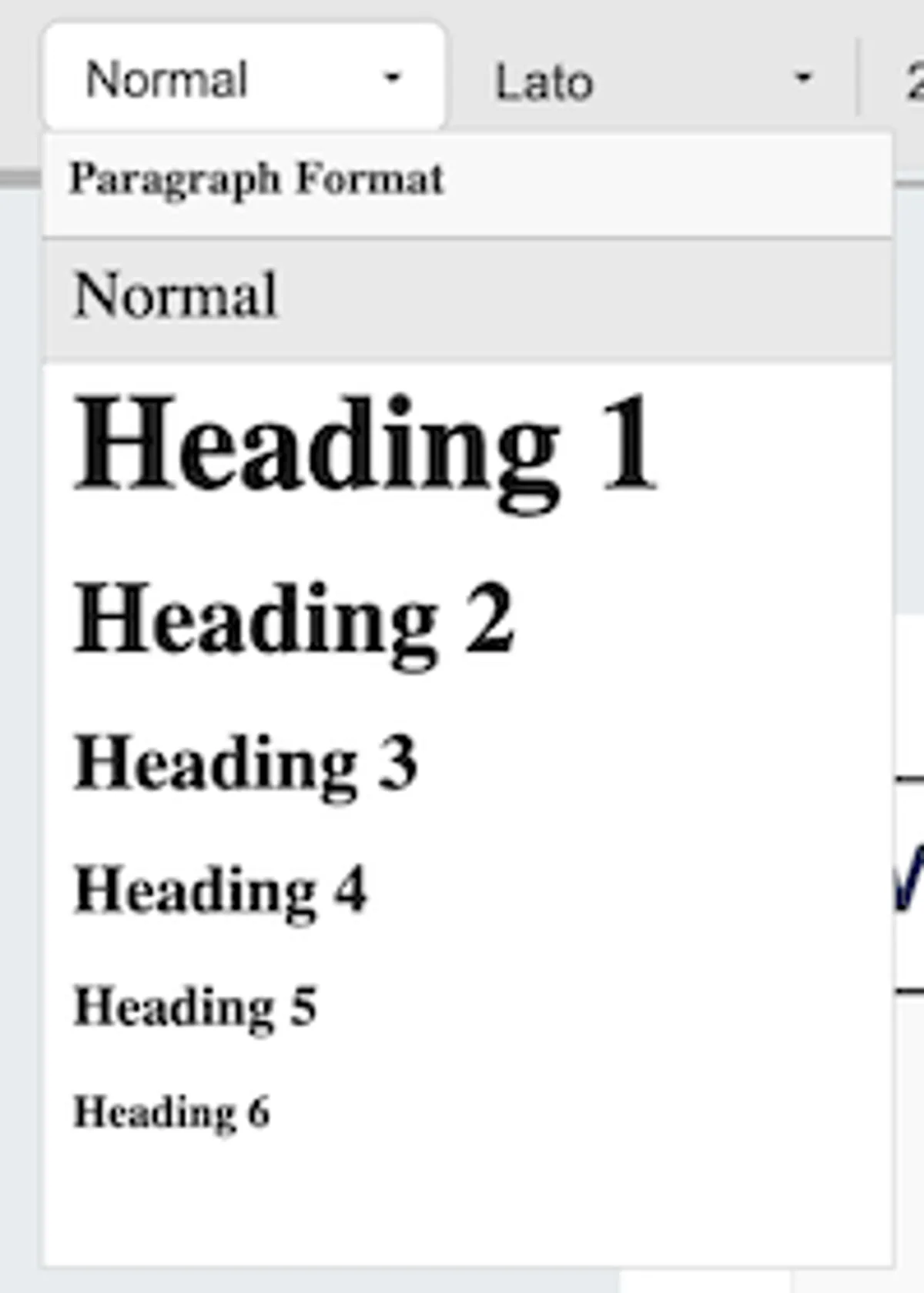 Paragraph Format