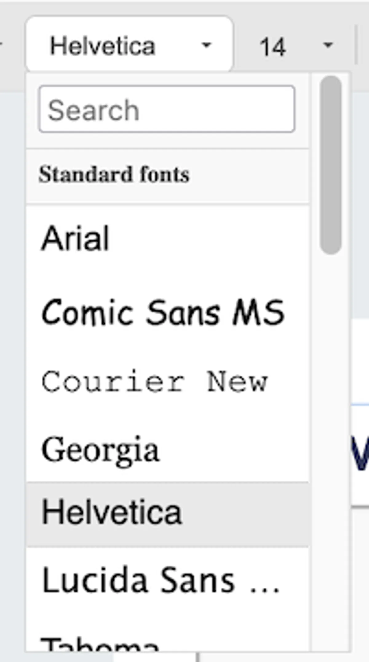 Choose a Font