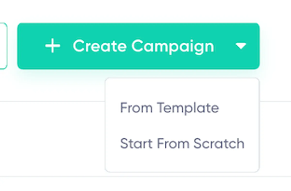 Create Email Campaign Button