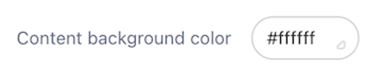 Header Content Background Color
