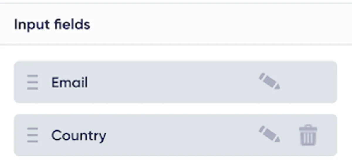 Click on the field's pencil icon in the settings