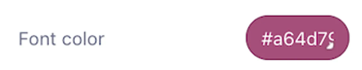 Button Font Color