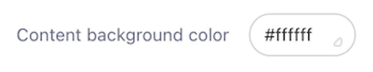 Content Background Color