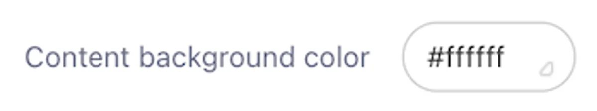 Footer Content Background Color
