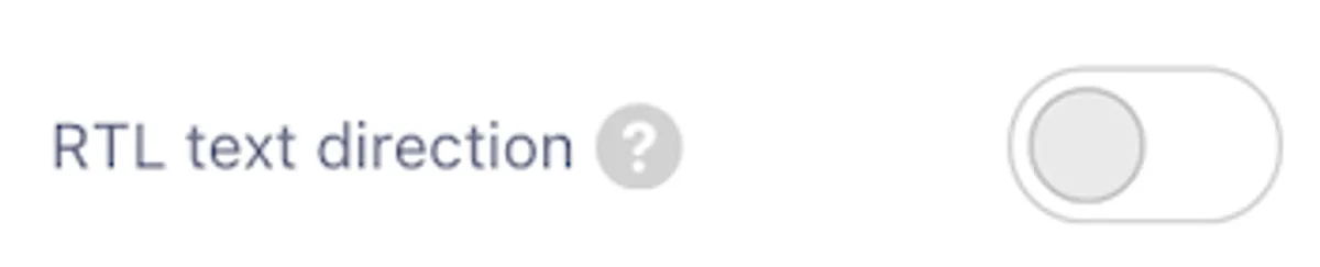 Define the direction of text